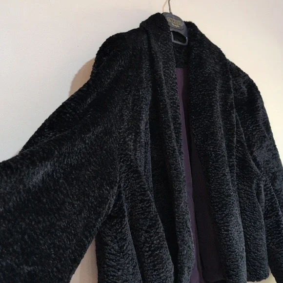 Persian Lamb wool shawl jacket - Picture 2 of 5